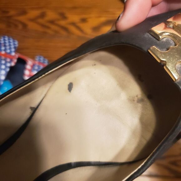 Tory Burch Claire black ballet flats sz 7.5 - Picture 4 of 5